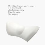 Autozubehör, Lendenwirbelstütze, Memory-Schaum, Auto-Rückenlehne, Lendenkissen, Sitzkissen, Lendenkissen, 4D Grid Blue, 4D Grid Light Gray, 4D Grid Dark Gray, 4D Grid Black, Deep Gray+Light Gray, Blue+Light Gray, Green+Light Gray, Cationic Sky Lake Blu... – Bild 5