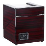 Ebenholzlack-Einzelkopf-Uhrenbox mit 2 Positionen, rotierender Aufzug, Shaker-Motorbox, US-Stecker, W113RW, W113RT – Bild 4