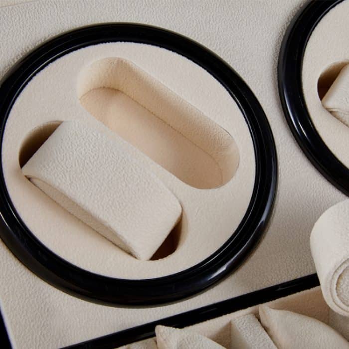 Uhren-Shaker, 4 + 6 Ziffern, mechanische Uhr, Automatikaufzug, Uhrenbox, Uhren-Shaker, US-Stecker, Red Sandalwood, Black – Bild 5