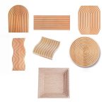 Holztablett Fotografie-Requisiten, Large Elliptical, Medium Elliptical, Small Elliptical, Large Wavy, Medium Wavy, Small Wavy, Rectangular, Square, Large Circle, Small Circle, Rhombus – Bild 2