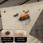 Outdoor-Camping-Fiberglas-Wärmeisolationspad, feuerfestes Tuch, Größe:, 50x50cm, 56x60cm, 56x80cm, 100x100cm – Bild 3