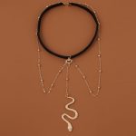 2 Stück BT192-1 elastische Schlangen-lange Fußkettchen-Körperketten-Zubehör