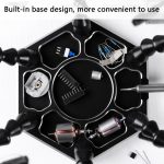 Sechs-Backen-LED-Lupen-Lötstation mit Lüfter, N-SS6LMF-BK9, N-SS6LF-BK9 – Bild 5