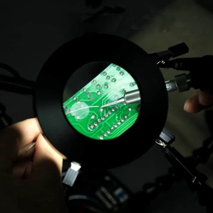 Sechs-Backen-LED-Lupen-Lötstation mit Lüfter, N-SS6LMF-BK9, N-SS6LF-BK9 – Bild 6