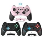 Drahtloses Bluetooth-Gamepad mit Makroprogrammierung für Switch Pro, Pink, Left Blue Right Red, Left Blue Right Green, Black Left Red – Bild 6