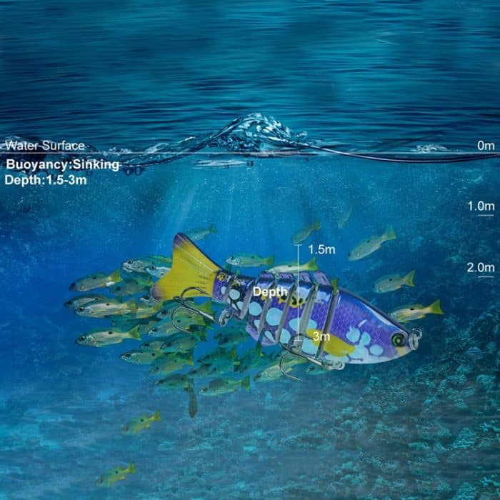 2 Stück PROBEROS HS033 10 cm 15,61 g Knotenköder Fischköder Hartplastikköder, A, B, C, D, E, F, G, H – Bild 6