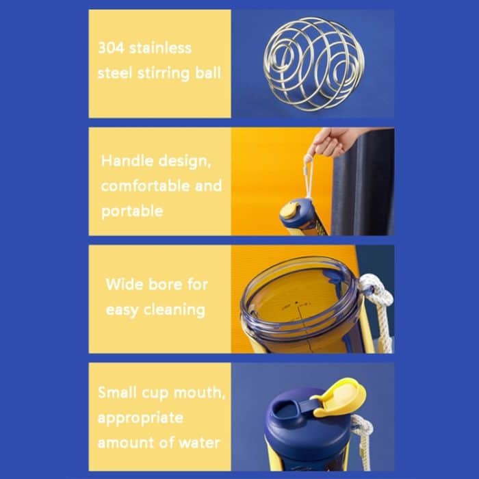 UPSTYLE CMSH-1763 550 ml Milchshake-Rührbecher, White, Yellow, Purple, Green, Black – Bild 5