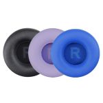 1 Paar Protein-Leder-Schwamm-Ohrpolster für JBL T450 / Tune 600 / T500BT, Black, Light Purple, Sea Blue – Bild 2