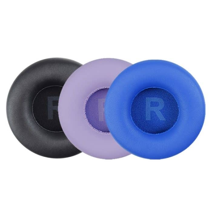 1 Paar Protein-Leder-Schwamm-Ohrpolster für JBL T450 / Tune 600 / T500BT, Black, Light Purple, Sea Blue – Bild 2