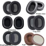 1 Paar Headset-Ohrenschützer für Audio-Technica ATH-M50X/M30X/M40X/M20X, Spezifikation:, Black-Sewing PU, Black-Soft PU, Black-Frog Skin, Black-Fluff, Brown-Fluff, Black-Protein Skin, Brown-Protein Skin, Black-Mesh, Black-Ice Gel, Black-Thick Sheepskin... – Bild 2