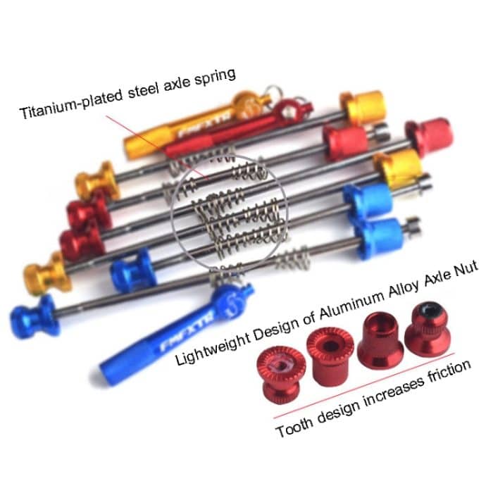 FMFXTR Mountain Bicycles Flower Drum Schnelle Demontagestange, Fast Disassembly Rod Black, Fast Disassembly Rod Red, Fast Disassembly Rod Blue, Fast Disassembly Rod Gold – Bild 7