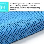 Sommer-Fitness-kaltes Sporthandtuch zum Abkühlen eiskaltes Handtuch, 30x90cm – Bild 5
