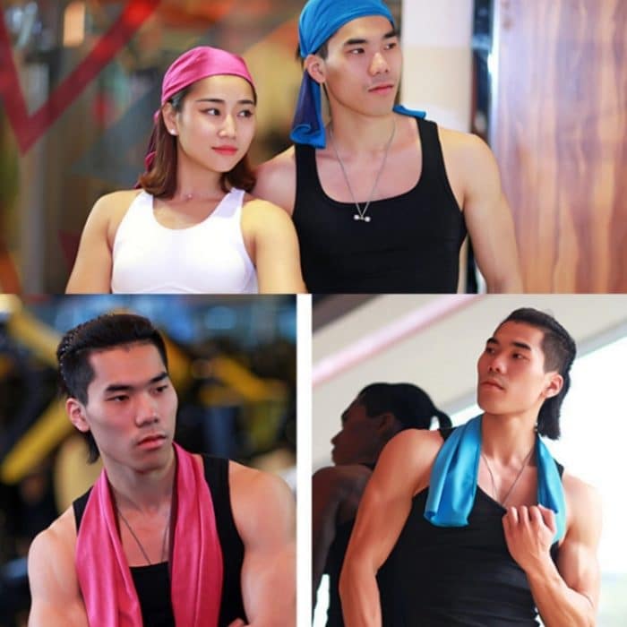 Sommer-Fitness-kaltes Sporthandtuch zum Abkühlen eiskaltes Handtuch, 30x90cm – Bild 7