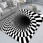 3D-geometrischer Stereo-Trap-Vision-Wohnzimmer-Schlafzimmer-Teppich