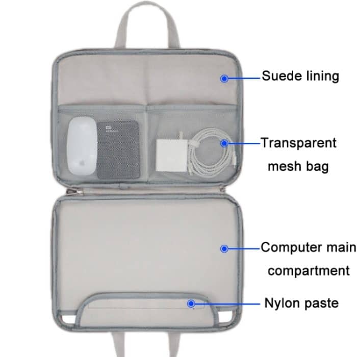 Baona BN-Q006 Laptop-Handtasche aus PU-Leder mit vollständiger Öffnung – Bild 4