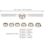 Werkzeug zum Öffnen des Uhrengehäuses, verstellbarer Schraubenschlüssel zum Entfernen der hinteren Abdeckung der Uhr, 65mm 2 Claws, Gear Rear Cover, Round Teeth, Square Teeth – Bild 3