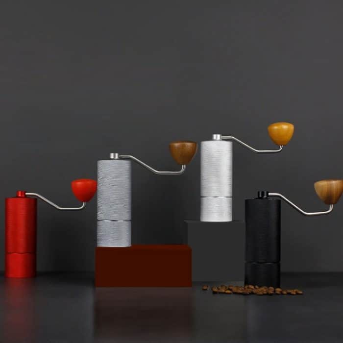 CNC-Edelstahl-Handkurbel-Kaffeebohnenmühle, Pentagon Black, Pentagon Silver, Pentagon Gray, Pentagon Red, Hexagon Black, Hexagon Silver, Hexagon Gray, Hexagon Red, Seven Corner Black, Seven Corner Silver, Seven Corner Gray, Seven Corner Red – Bild 2