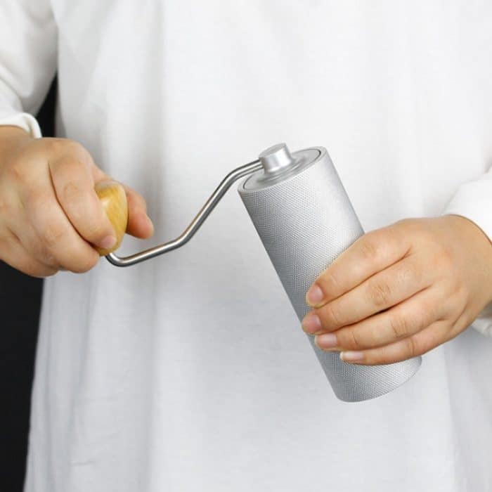 CNC-Edelstahl-Handkurbel-Kaffeebohnenmühle, Pentagon Black, Pentagon Silver, Pentagon Gray, Pentagon Red, Hexagon Black, Hexagon Silver, Hexagon Gray, Hexagon Red, Seven Corner Black, Seven Corner Silver, Seven Corner Gray, Seven Corner Red – Bild 7