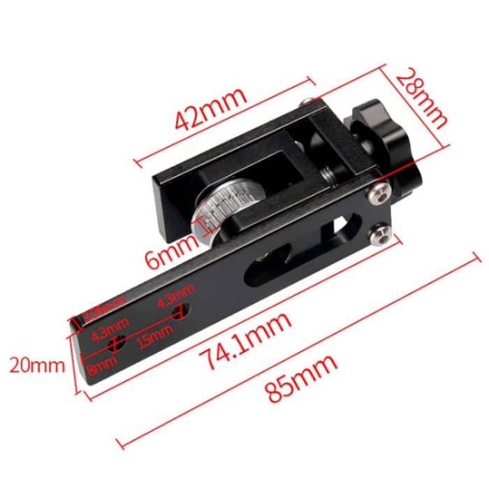 3D-Druckerzubehör synchronisiert die Banddehnungseinstellung und fixiert das feste Gerät, Fixed Tight Device Black, Fixed Tight Device Silver) – Bild 3