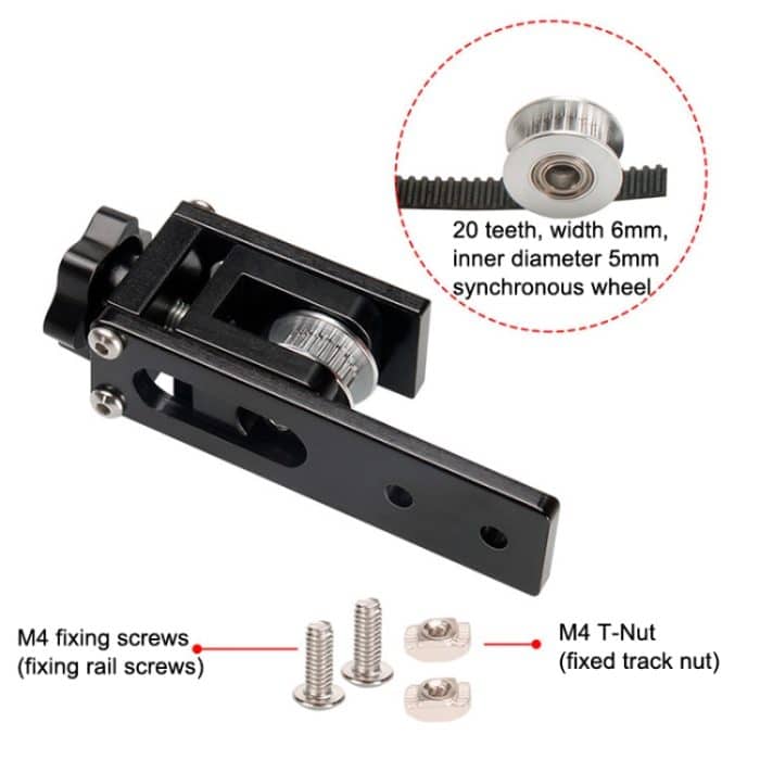 3D-Druckerzubehör synchronisiert die Banddehnungseinstellung und fixiert das feste Gerät, Fixed Tight Device Black, Fixed Tight Device Silver) – Bild 4