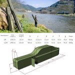 LEO 27746 faltbare Angelrutentasche, lange Angelausrüstung, weiche Tasche, Länge:, 1m Army Green, 1.5m Army Green, 1m Black, 1.5m Black – Bild 7