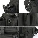 LEO 27852 Multifunktionale Luya-Tasche, Angelausrüstung, Umhängetasche, Outdoor-Fototasche, 27852 Black, 27852 Army Green – Bild 5