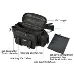 LEO 27852 Multifunktionale Luya-Tasche, Angelausrüstung, Umhängetasche, Outdoor-Fototasche, 27852 Black, 27852 Army Green – Bild 6