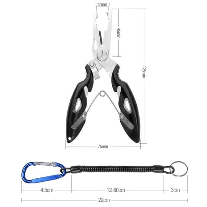 2 Stück Köder-Angelzangen, Hakenpflücker, Köderzangen + Anti-Verlust-Seil, Fishing Pliers Hook – Bild 3