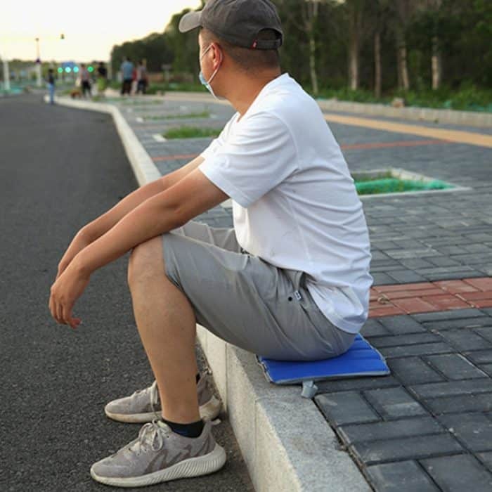 2 Stück wasserdichtes und feuchtigkeitsbeständiges faltbares Picknickkissen für den Außenbereich, 2PCS 28x35x1.5cm Blue, 2PCS 28x35x1.5cm Coffee, 2PCS 28x35x1.5cm Purple, 2PCS 28x35x1.5cm Red, 2PCS 28x35x1.5cm Black – Bild 6