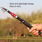 Teleskop-Köderrute, Mini-Angelrute, tragbares Angelgerät, 1.5m – Bild 4