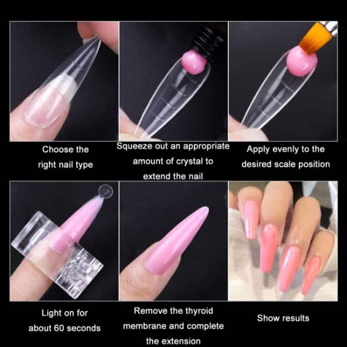 TBD0602735613_B3.jpg 2 Boxen Nagelkristall Rapid Light Therapy Extension Nagelmodell, Form: – Bild 5