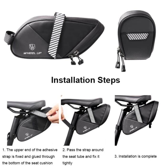 WHEEL UP C16 Outdoor Radfahren wasserdichte Kissentasche Fahrradhecktasche, Größe:, S, L – Bild 7