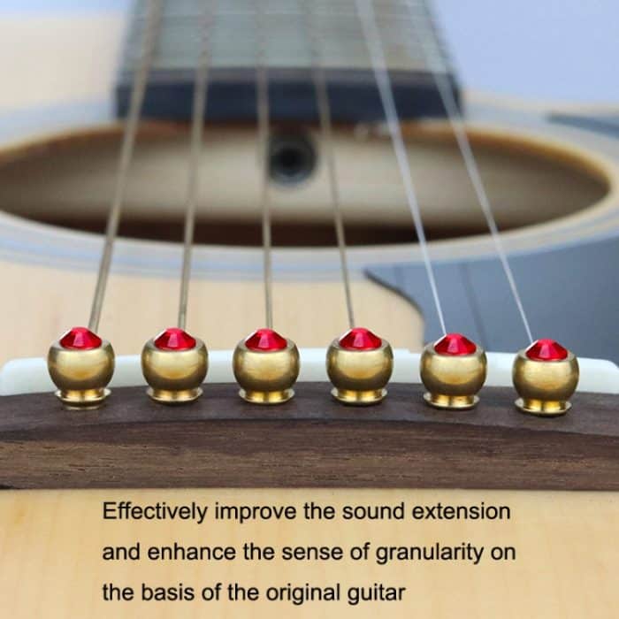 6 Stück Gitarrenkappen aus reinem Kupfer mit Citrin-Motiv, Stil:, Crystal Head (White), Crystal Head (Yellow), Crystal Head (Red), Crystal Head (Purple), Crystal Head (Green) – Bild 4