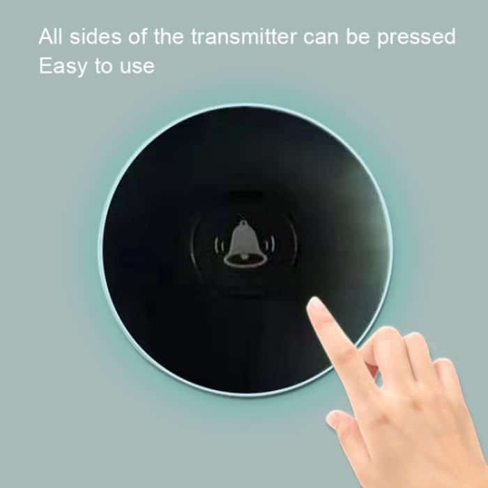 R16 1 für 1 intelligente kabellose, selbstbetriebene elektronische Türklingel für das Hotelhaus, R16 EU Plug White, R16 EU Plug Black, R16 US Plug White, R16 US Plug Black, R16 UK Plug White – Bild 6