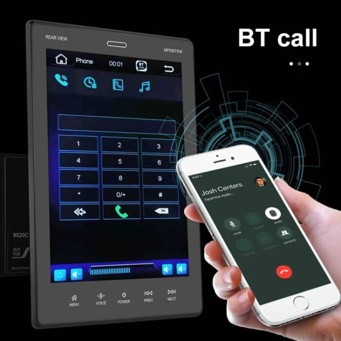 9520C Auto-MP5-Player mit Doppelspindel und 9,5-Zoll-Vertikalbildschirm, Stil:, Standard, Standard+4 Light Camera, Standard+8 Light Camera, Standard+12 Light Camera, Standard+AHD Light Camera – Bild 6