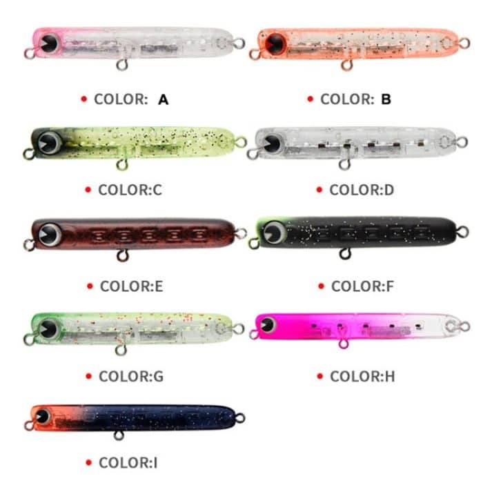 3 Stück 4,8 g 60 mm Microbacter Pencil Top Horse Mouth Lure Bait Bionic Bait, 2pcs A, 2pcs B, 2pcs C, 2pcs D, 2pcs E – Bild 2