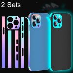 2 Sets Dazzle Color leuchtende Seitenrahmenfolie, For iPhone 14, For iPhone 14 Pro, For iPhone 14 Pro Max, For iPhone 14 Plus, For iPhone 13, For iPhone 13 Pro, For iPhone 13 Pro Max, For iPhone 13 Mini, For iPhone 12, For iPhone 12 Pro...