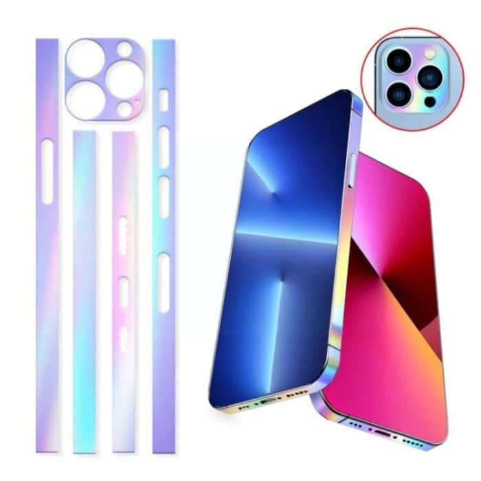 2 Sets Dazzle Color leuchtende Seitenrahmenfolie, For iPhone 14, For iPhone 14 Pro, For iPhone 14 Pro Max, For iPhone 14 Plus, For iPhone 13, For iPhone 13 Pro, For iPhone 13 Pro Max, For iPhone 13 Mini, For iPhone 12, For iPhone 12 Pro... – Bild 2