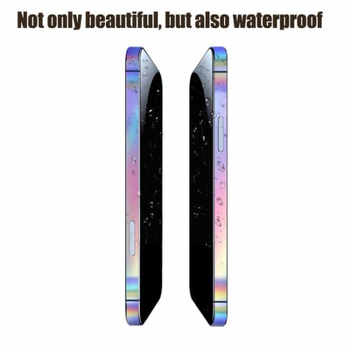 2 Sets Dazzle Color leuchtende Seitenrahmenfolie, For iPhone 14, For iPhone 14 Pro, For iPhone 14 Pro Max, For iPhone 14 Plus, For iPhone 13, For iPhone 13 Pro, For iPhone 13 Pro Max, For iPhone 13 Mini, For iPhone 12, For iPhone 12 Pro... – Bild 3