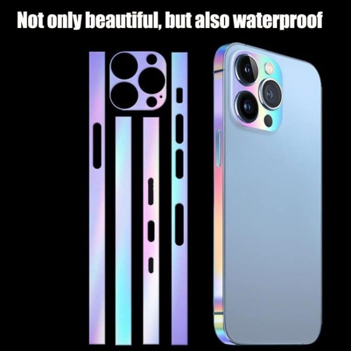 2 Sets Dazzle Color leuchtende Seitenrahmenfolie, For iPhone 14, For iPhone 14 Pro, For iPhone 14 Pro Max, For iPhone 14 Plus, For iPhone 13, For iPhone 13 Pro, For iPhone 13 Pro Max, For iPhone 13 Mini, For iPhone 12, For iPhone 12 Pro... – Bild 5