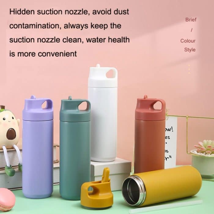 Sprühfarbe 304 Edelstahl Isolierbecher Tragbarer Outdoor-Sportbecher – Bild 6