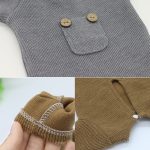 Neugeborenen-Fotografie-Kleidung, Baby-Strickoverall + Mütze + Mäusepuppe, dreiteiliges Set, Mouse Doll Set(White), Mouse Doll Set (Pink), Mouse Doll Set (Grey), Mouse Doll Set (Brown) – Bild 4