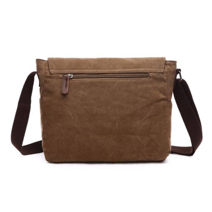 Vielseitige Umhängetasche aus Segeltuch, Business-Computertasche, Khaki Large, Dark Blue Large, Coffee Large, Black Large, Khaki Medium, Dark Blue Medium, Coffee Medium, Gray Large, Gray Medium, Green Large, Green Medium – Bild 3