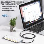 REMAX RC-C008 2,4 A weiches, bruchsicheres TPE-Datenkabel, Länge 1 m – Bild 6