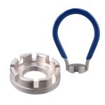 Mountainbike-Speichenschlüssel-Set aus Chrom-Molybdän-Stahl, Silver 8 Port+Spoke Wrench, 4pcs/set Spoke Tools, Wrench+Spoke Wrench+Valve Core Lock+2 Tire Lever, Red Wrench+Silver 8 Port+Wrench, Blue Wrench+Silver 8 Port+Wrench...