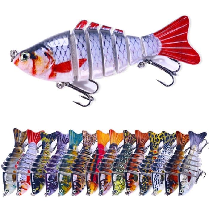 HENGJIA JM062 7 Abschnitte Fisch Kunstköder VIB Minnow Angelköder, JM062 (1), JM062 (2), JM062 (3), JM062 (4), JM062 (5) – Bild 4