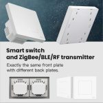 Tuya ZigBee Smart Single-Fire Zero-Fire Sharing Timing Voice Wandschalter EU-Stecker, Stil:, 1 Way (White), 2 Ways (White), 3  Ways (White), 4 Ways (White), 1 Way (Gray), 2 Ways (Gray), 3 Ways (Gray), 4 Ways (Gray), 1 Way (White Scene Casual Post)... – Bild 3
