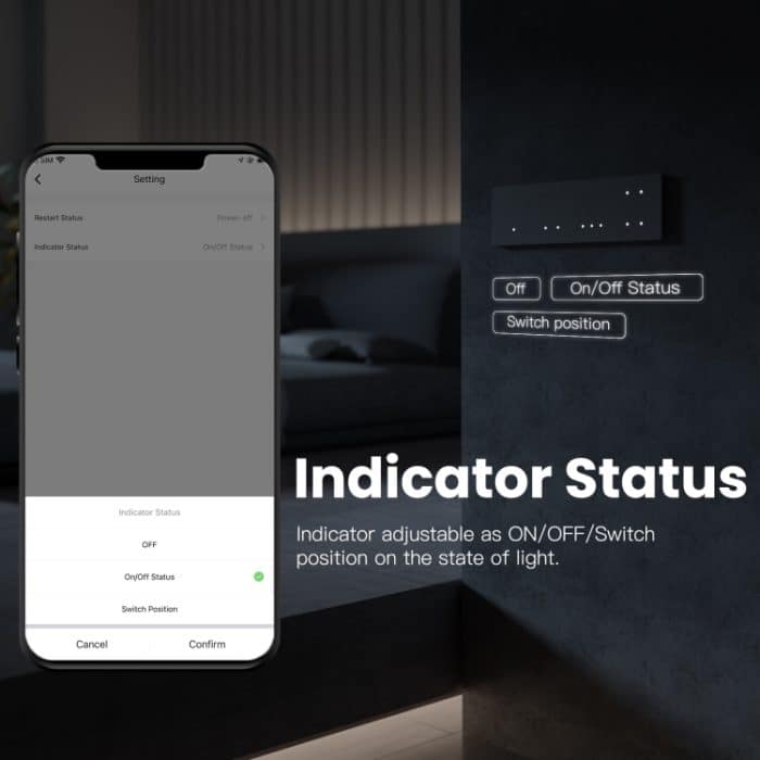 Tuya ZigBee Smart Single-Fire Zero-Fire Sharing Timing Voice Wandschalter EU-Stecker, Stil:, 1 Way (White), 2 Ways (White), 3  Ways (White), 4 Ways (White), 1 Way (Gray), 2 Ways (Gray), 3 Ways (Gray), 4 Ways (Gray), 1 Way (White Scene Casual Post)... – Bild 9