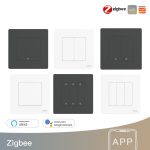 Tuya ZigBee Smart Single-Fire Zero-Fire Sharing Timing Voice Wandschalter EU-Stecker, Stil: – Bild 2