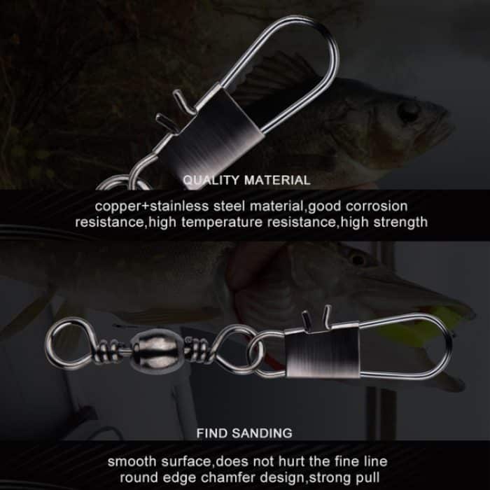 HENGJIA SS007 50 Stück/Beutel B-Pin-Stecker 8-förmiges Drehschlaufen-Zubehör, 1/0+5B (60mm), 2/0+5B (57mm), 3/0+6B (67mm), 4/0+6B (70mm), 5/0+6B (78mm) – Bild 4